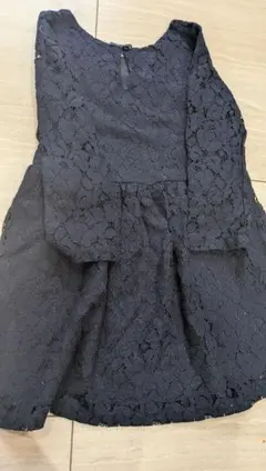 H&M キッズ レースワンピース ネイビー
