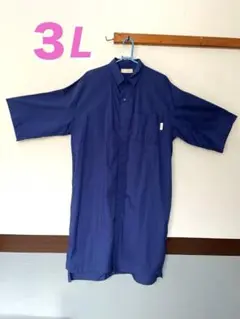 レディース　大きいサイズ　ロゴス　ロングシャツワルピースのサムネイル