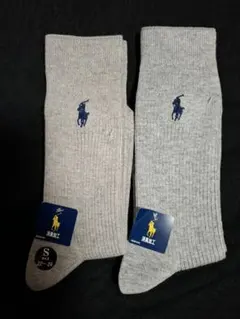 ポロ・ラルフ・ローレン グレー ソックス S