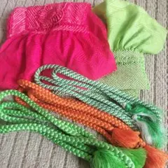 帯締め　帯揚げ　セット　絞り