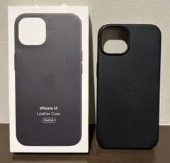 Apple純正 iPhone14用レザーケース