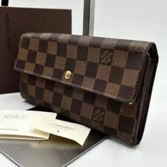 付属品有 ルイヴィトン ポシェットポルトモネカルトクレディ ダミエ 長財布