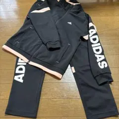 adidas ジャージ上下セット M ブラック/ピンク