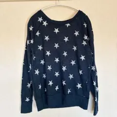 OLD NAVY 星柄スウェット M ラグランスリーブ 薄手 総柄プリントのサムネイル