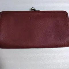 genten がま口長財布 レザー ワインのサムネイル
