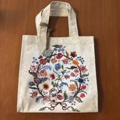 く*こ様 ハロッズ　花柄ビニールトートバッグ