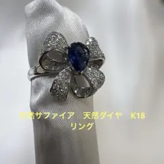 岩倉康二 K18WG 天然 サファイアリング サイズ12.5号 5.33g - メルカリ