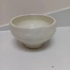 【作家物】陶器　白釉　ボウル　カフェオレボウルのサムネイル