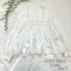 COCO DEAL Luxe ココディールリュクス 刺繡レースピンタックブラウスのサムネイル