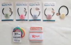 【新品】嵐 ヘアゴム＆リストバンドセット＆チャリティーバンド