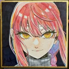 手描きイラスト チェンソーマン マキマ - メルカリ