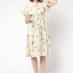 イズスカラー scolar 麦わらシフォン ワンピースのサムネイル