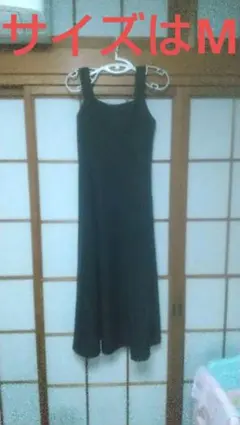 honeysプリーツミニジャンスカ黒ワンピースM