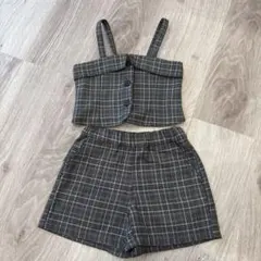 branshes チェック柄セットアップ 100