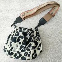 JaVa ジャバコラボ ジャガードテープ２WAY巾着バッグ レオパード