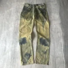 00s極上 Y2KグランジデニムSTARE永田正製GUMU同元 ギミック加工 L 