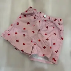 リトシー　ミニーハートパンツ130センチハートとリボン柄 ピンク ハーフパンツ