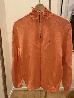 Polo by Ralph Lauren サーモンピンク／オレンジハーフジップ