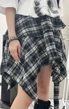 ブリーチチェックイレヘムスカート