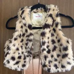 CHU XXX フェイクファーベスト ベージュ