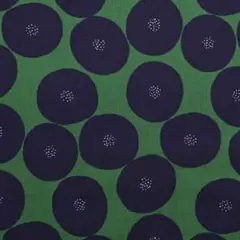 MUDDY WORKSあんぱん柄 《新色》グリーン×ネイビー　54×50cm