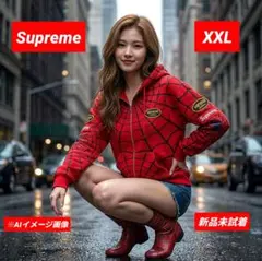 ⭕シュプリーム ヴァンソンレザーズ スパイダーマン ジップアップ 