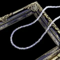 最高級スワロビーズ十分に輝く!白透明クリアネックレス 今市着用タイプ