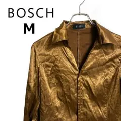 BOSCH ボッシュ オープンカラー ブラウス ブロンズ ゴールド 光沢 サテンのサムネイル
