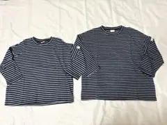 【お揃い】韓国子供服oatmeal 長袖カットソー 2枚セット S M