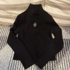 H&M Divided ブラック タートルネック M