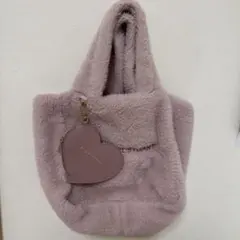 SWEET 付録JILLSTUART ファー トートバッグ ハートチャーム付のサムネイル