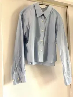 週末値下げ⭐︎24SS イエナ タイプライタークロップドシャツ サックスブルー