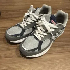 new balance 990V3 スニーカー グレー/ネイビー