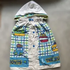 フード付きタオル 100cm~ カラフルキャラクター