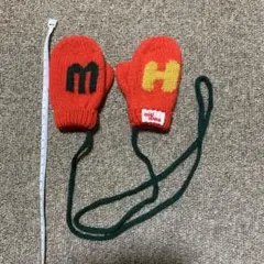 ミキハウス ミトン 赤