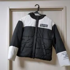 Lovetoxic フード付きダウンコート 黒・白