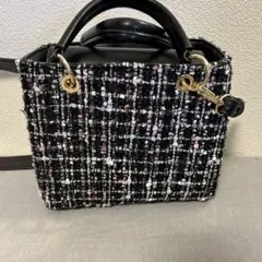VIS ツイード　ハンドショルダーバッグ　未使用品