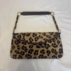 ヒョウ柄ショルダーバッグ