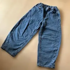 GU バレルレッグ　ジーンズ　デニム　130