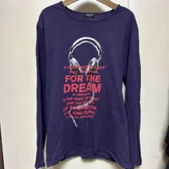 COMME CA ISM 紫 M 長袖Tシャツ