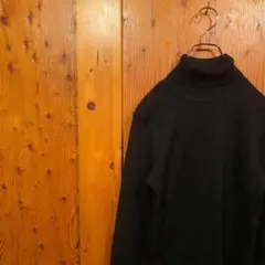 90s デザインニット ハイゲージニット タートルネック vintage 古着