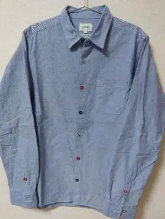 BEAMS オックスフォードシャツ L ブルー 長袖 コットン