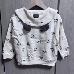 テータテート　mopico パンダ　襟　トップス　長袖 トレーナー 100cmのサムネイル