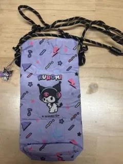 Sanrio KUROMI ペットボトル入れケース　アクリルチャーム付きのサムネイル