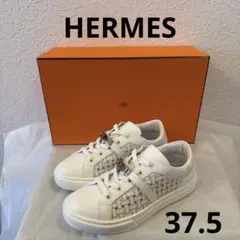 エルメス スニーカー キッド KID ローカット HERMES 36サイズ H - メルカリ