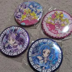 キミとアイドルプリキュア BIGホログラム 缶バッジ 4種セット