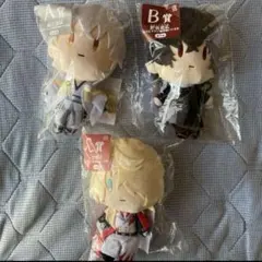 刀剣乱舞 御伴くじその3 A賞B賞C賞 カラビナ付きぬいぐるみ　３個セット