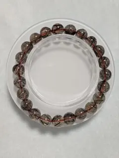 【限定1点】高品質ブラウンコッパールチルクォーツ約9.5mm 天然石ブレスレット 限定1点】高品質ブラウンコッパールチルクォーツ約9.5mm 天然石