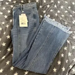 『最終値下げ』SHEIN フリンジ フレアジーンズ デニム