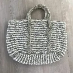【ANTEPRIMA】アンテプリマ ワイヤーバッグ トート シルバー 裏地付